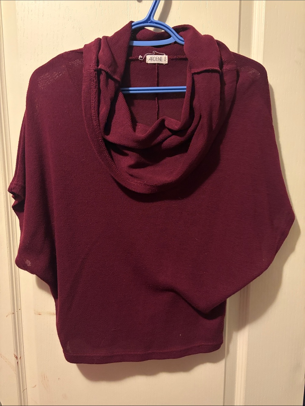 Ardene Women's Wine Cowl Neck Sweater